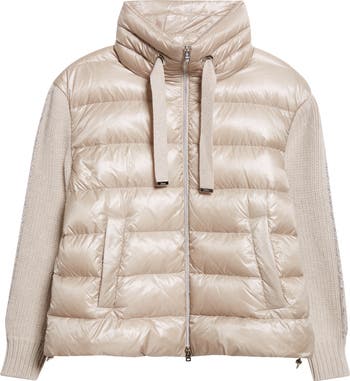 Herno Wool Knit Ultralight Nylon Puffer Jacket Nordstrom
