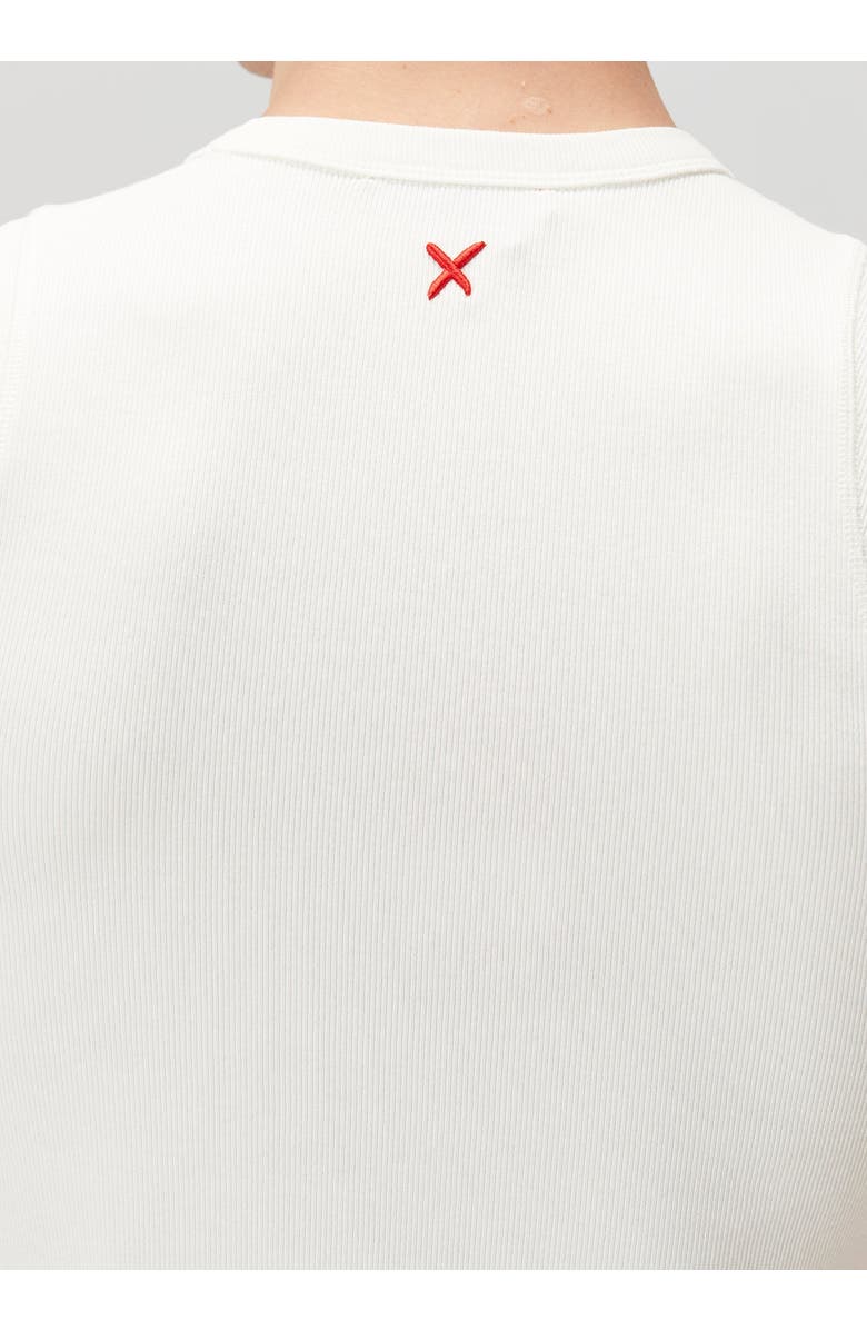 PCFG Cotton Rib Tank Top With Patch, Alternate, color, White