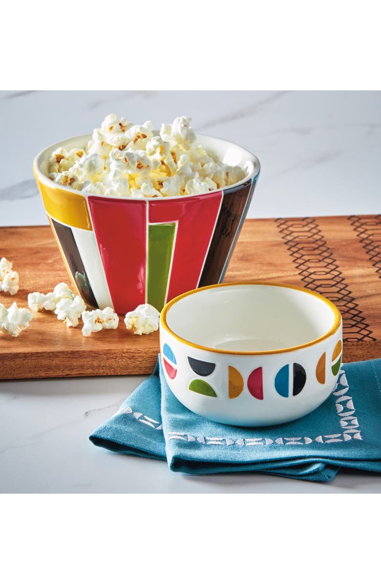 tag Everyday Knoll Earthenware Dip Bowl Multi 9 oz 4x4x2 in, Alternate, color, Multicolored