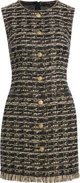 KOBI HALPERIN Gillian Sleeveless Tweed Dress