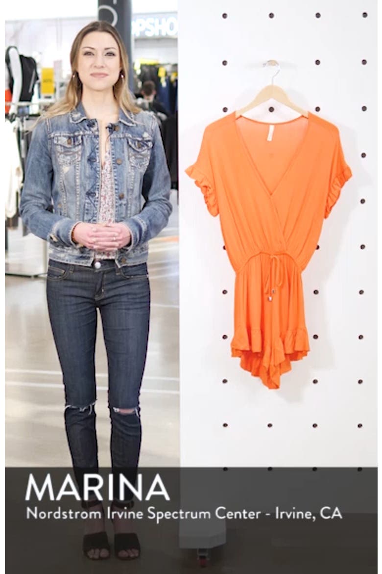 Ruffle Sleeve Cover-Up Romper video
