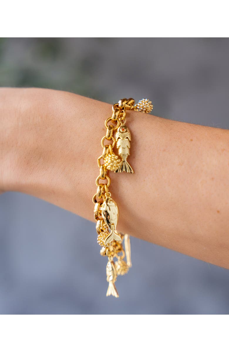 Loni Paul Jewelry Fish Charm Bracelet, Alternate, color,