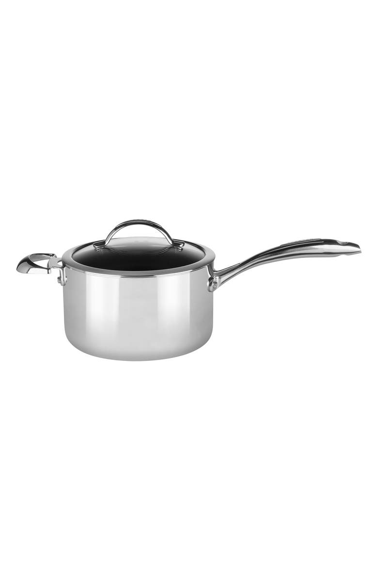 Scanpan HaptIQ 4-Quart Stainless Steel Sauce Pan, Main, color, Silver