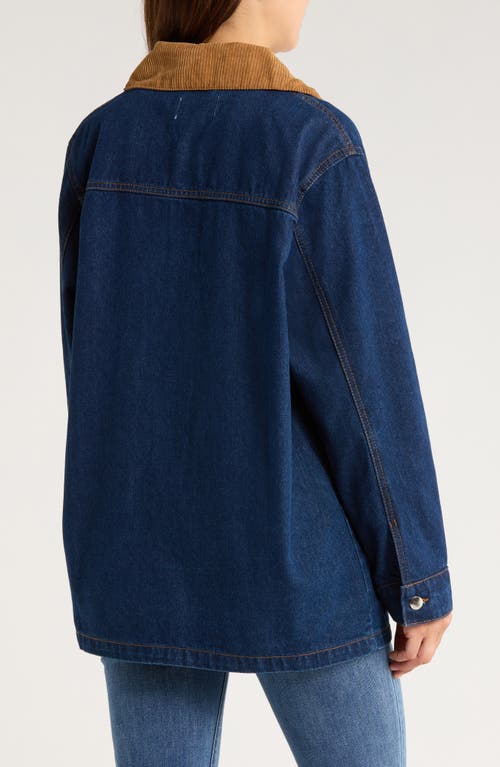 Vigoss Western Denim Jacket In Blue