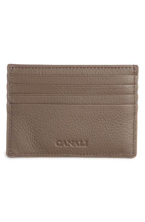 Tumbled Calfskin Card Holder