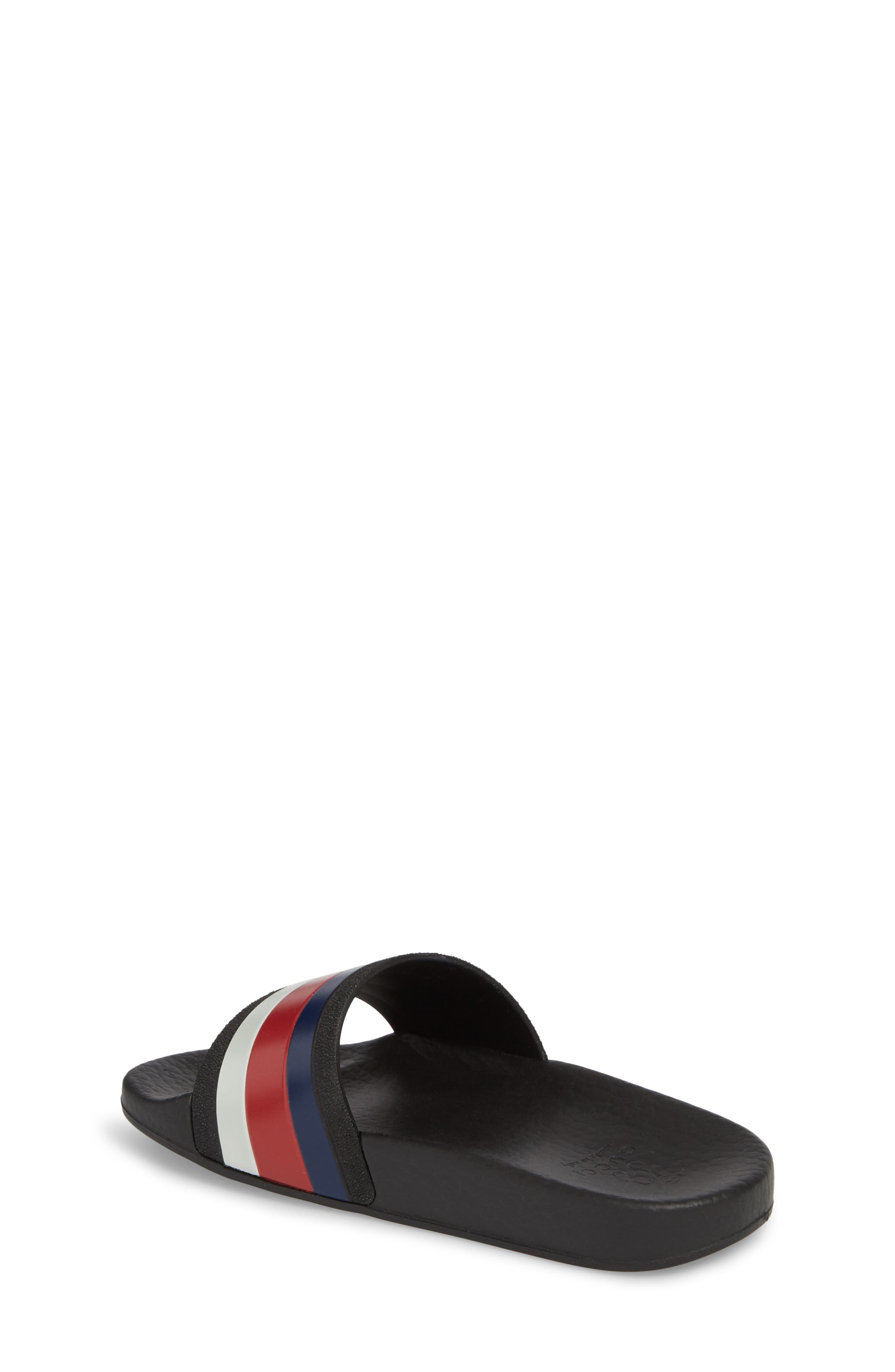 Pursuit Slide Sandal, Alternate, color, RED/ WHITE/ BLUE