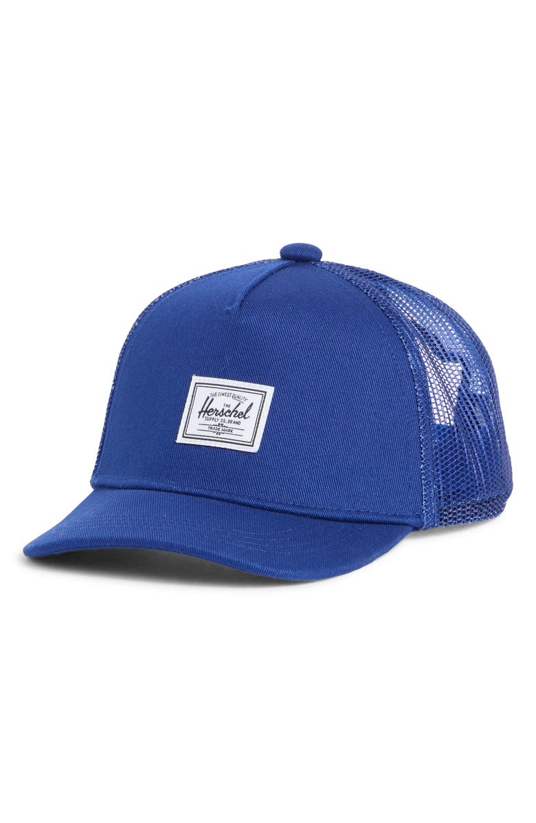 Herschel Supply Co. Whaler Mesh Trucker Hat, Main, color, Sodalite Blue