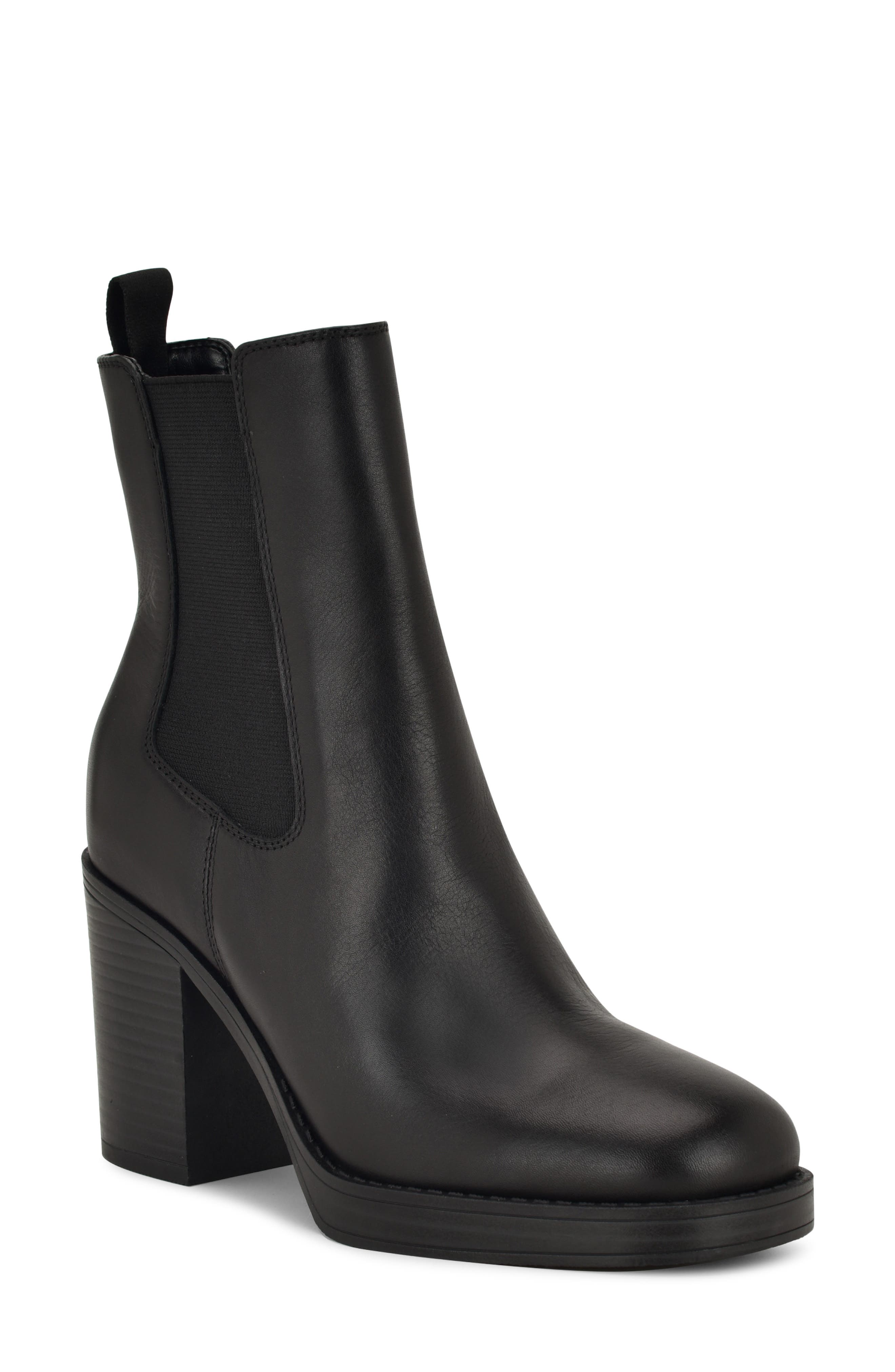 Nine West Hollin Platform Chelsea Boot, Main, color, Black