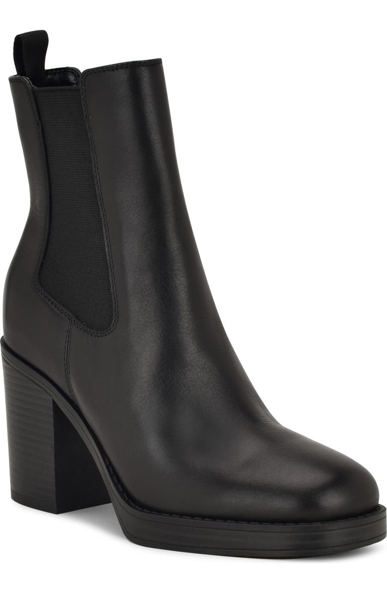 Nine West Hollin Platform Chelsea Boot, Main, color, Black