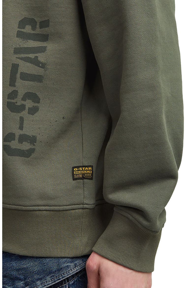 Sprayed 89 Loose Organic Cotton Crewneck Sweatshirt, Alternate, color, GS GREY