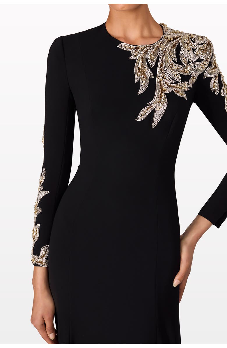 Jenny Packham Honor Sequin-Embellished Maxi Gown, Alternate, color, Liquorice