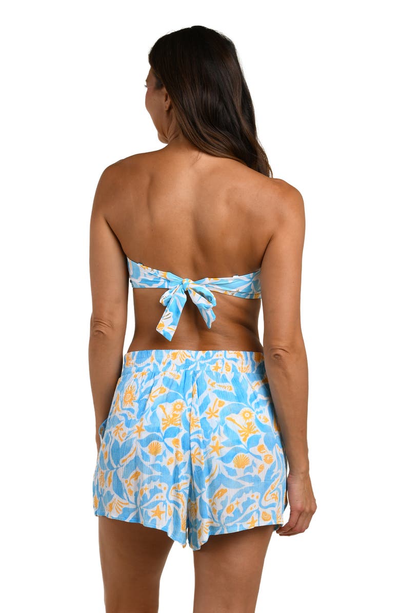 La Blanca Trinkets Cover-Up Shorts, Alternate, color, Sky