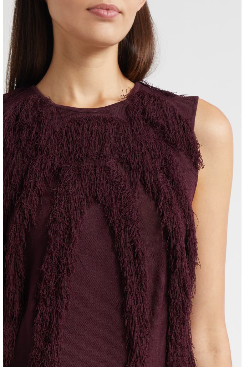 Bonnie Fray Sleeveless Top, Alternate, color, MAHOGANY