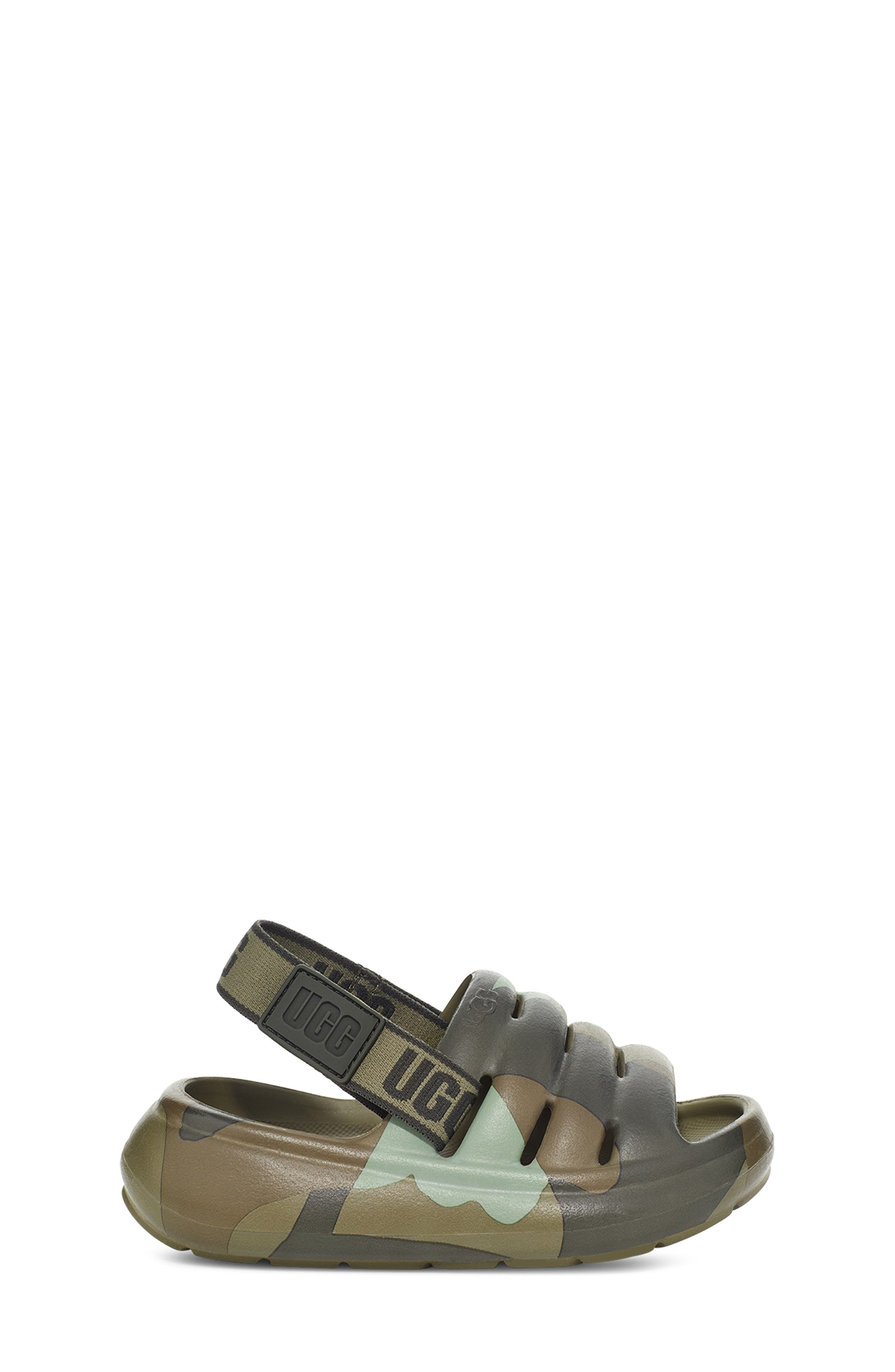 UGG<sup>®</sup> Kids' Sport Yeah Camo Slingback Sandal, Alternate, color, 