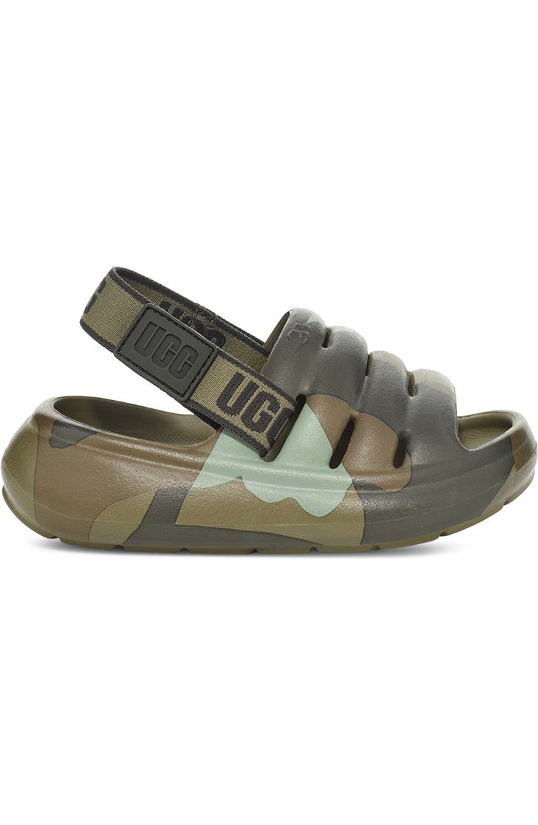 UGG<sup>®</sup> Kids' Sport Yeah Camo Slingback Sandal, Alternate, color,