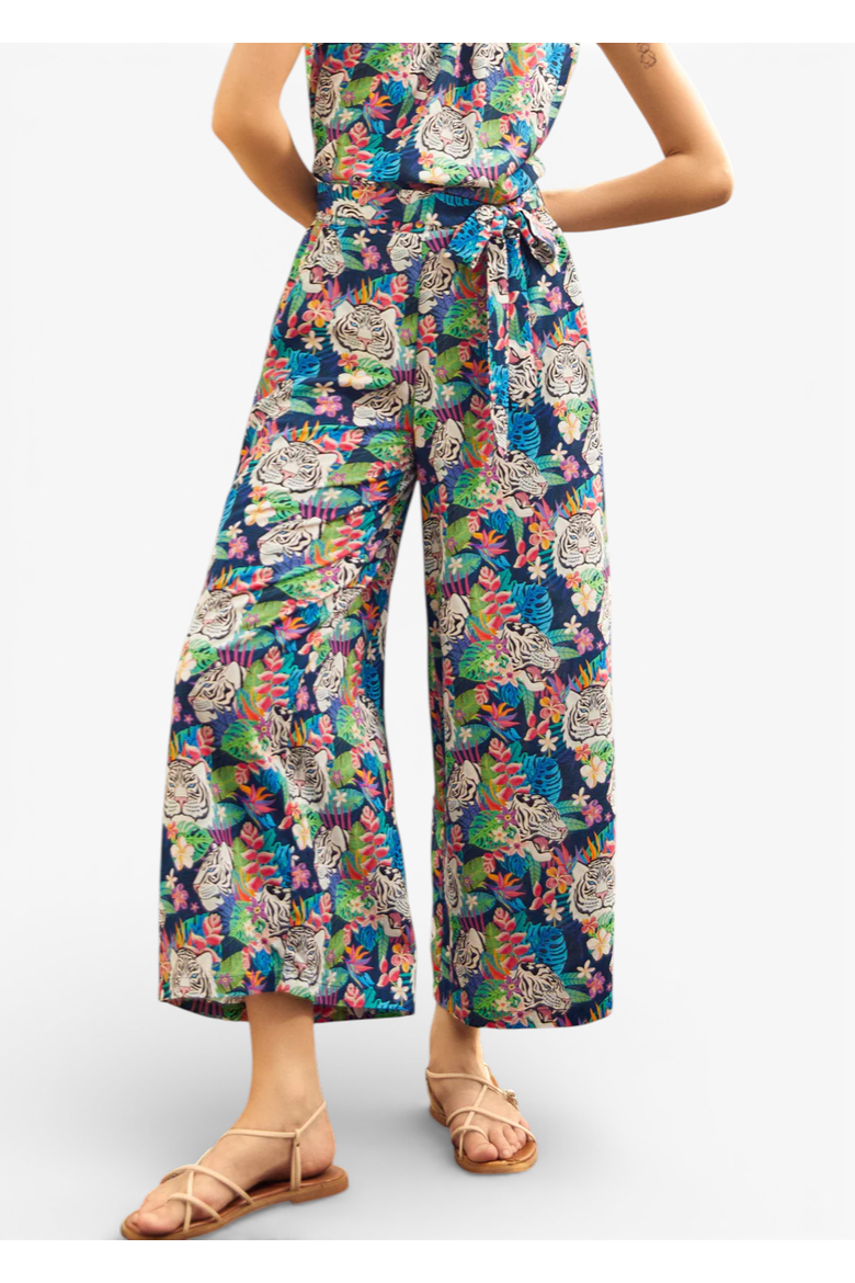 Just Add a Boarding Pass Wide Leg Pants, Main, color, Tropic Like It's Hot