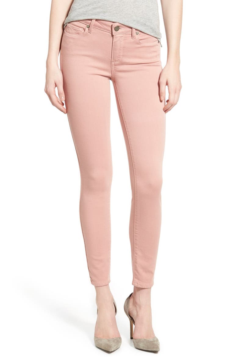 Denim 'Transcend - Verdugo' Ankle Ultra Skinny Jeans, Main, color, SOFT PINK