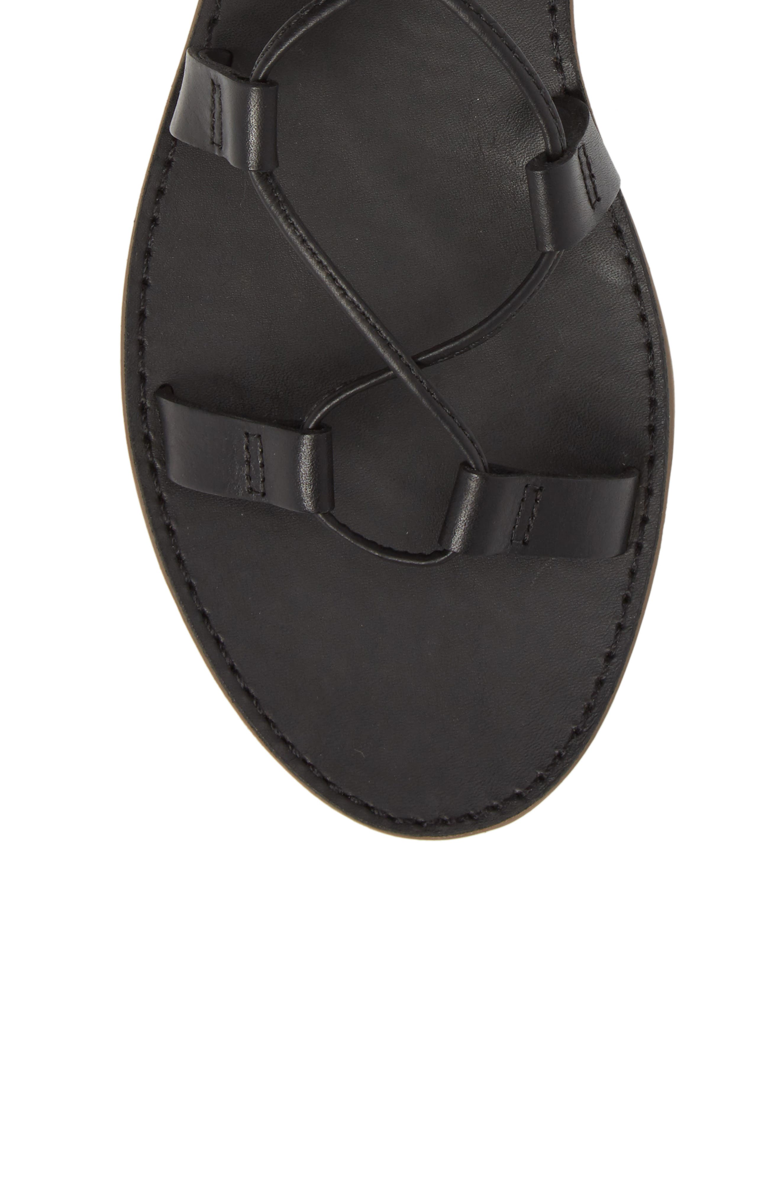 Madewell The Boardwalk Lace-Up Sandal, Alternate, color, 