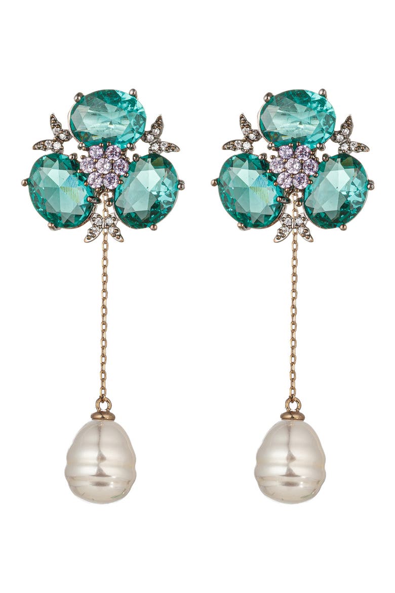 Avril Dangle Earrings, Main, color, GOLD