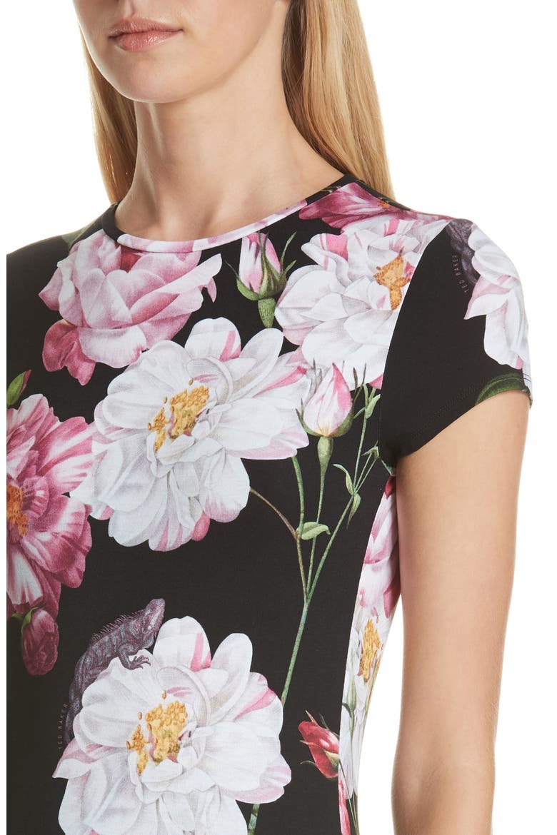 Daleyza Iguazu Fitted Tee, Alternate, color, BLACK