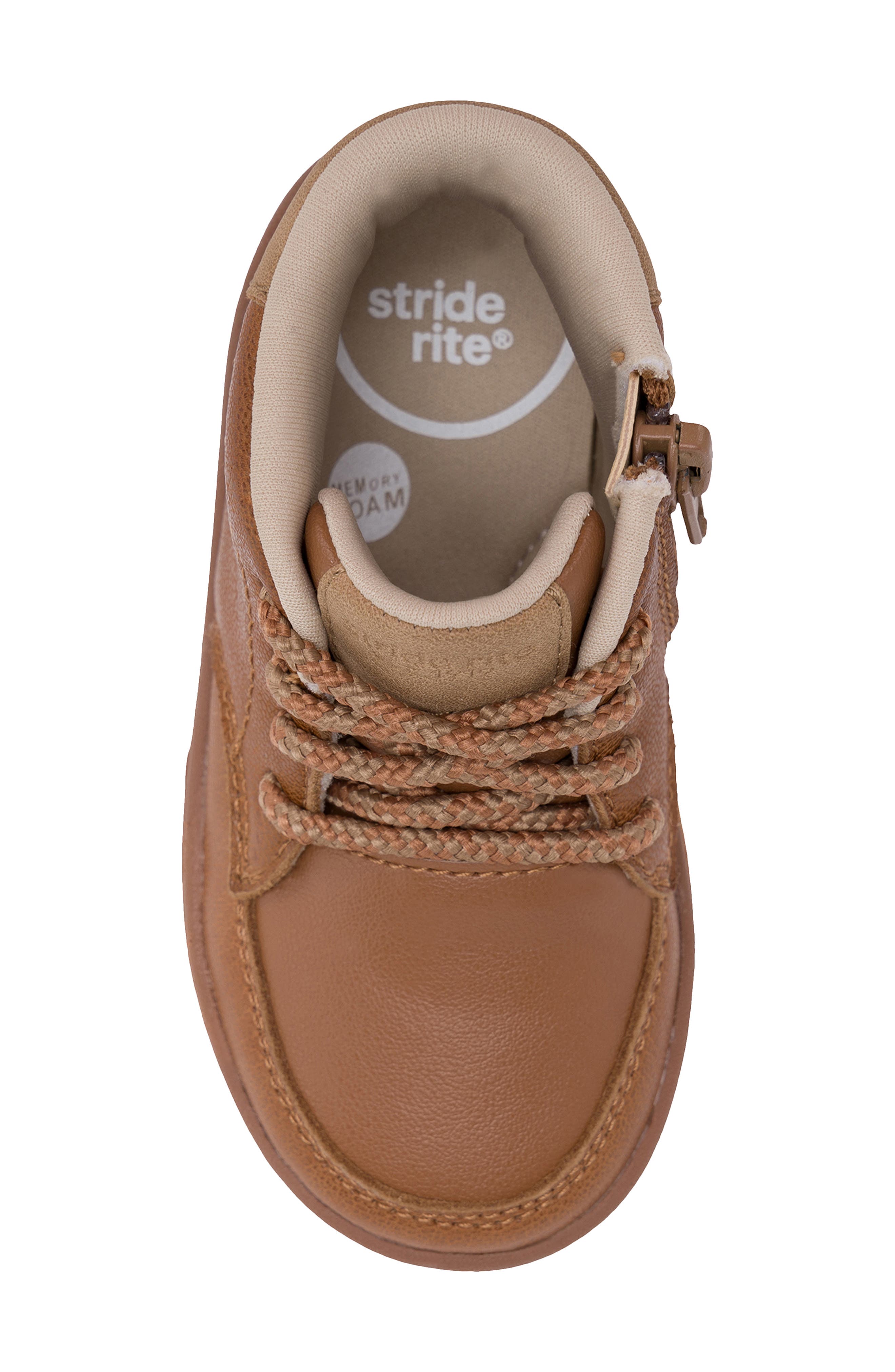 Kids' Quinn 2.0 Leather Bootie, Alternate, color, COGNAC