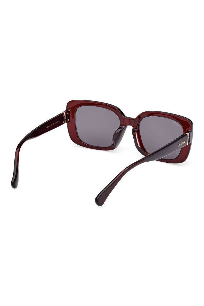 54mm Square Sunglasses, Alternate, color, SHINY BORDEAUX / SMOKE