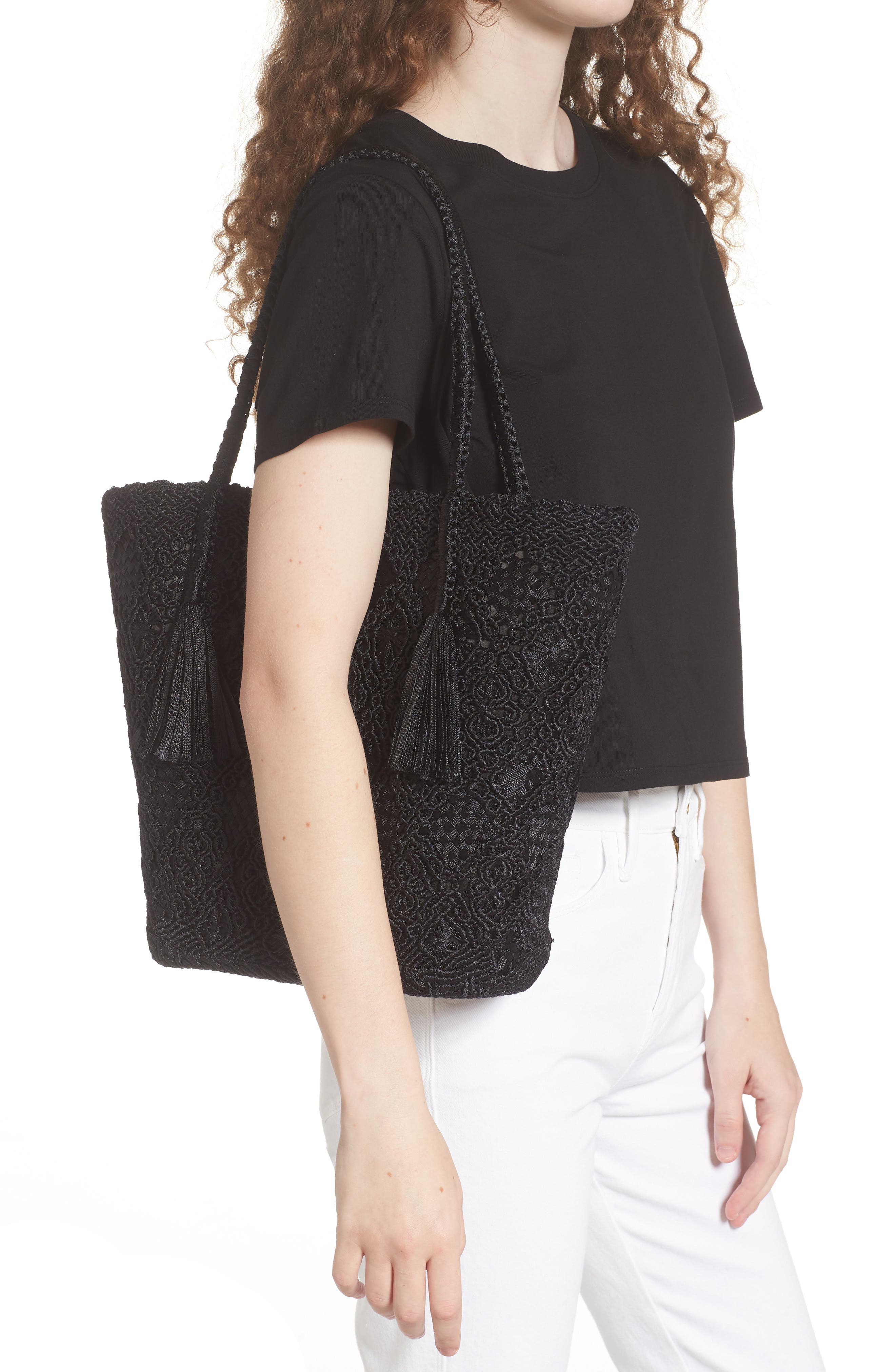 CAMILA MESAR Medium Pensamiento Tote, Alternate, color, 