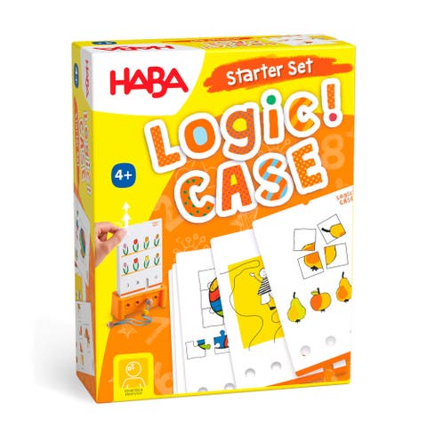 Logic! CASE Starter Set - Brain Teaser Puzzles and Car Games for Kids Ages 4-8, A Handheld Game to Develop Critical Thinking for Kids
