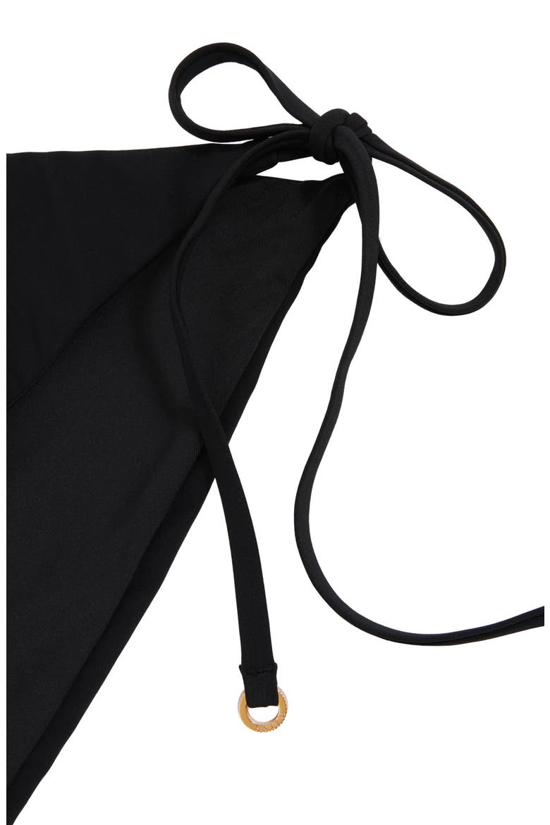 Riah Side Tie Bikini Bottoms, Alternate, color, BLACK