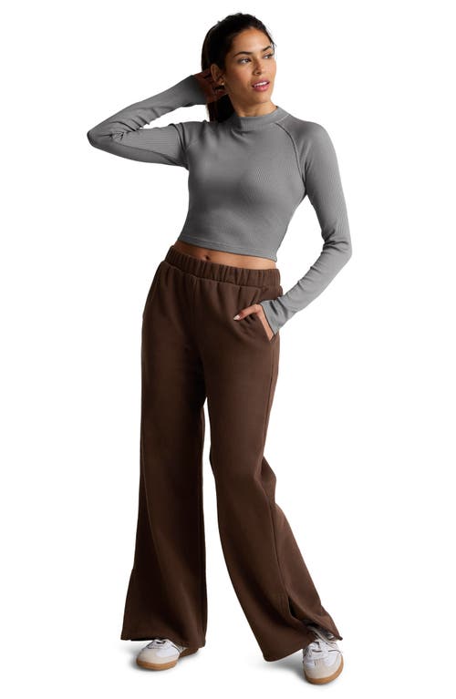 BEYOND YOGA BEYOND YOGA CONTOURS RIB MOCK NECK CROP TOP