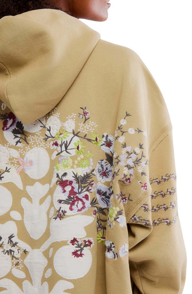 Free People At My Best Embroidered Hoodie, Alternate, color, 