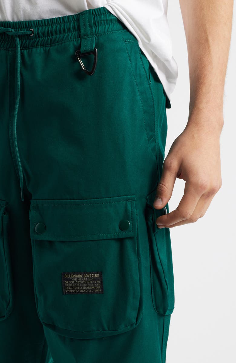 Billionaire Boys Club BB Hemisphere Cotton Twill Cargo Pants, Alternate, color, Rain Forest