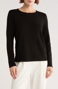 NYDJ Sand Washed Long Sleeve Scuba T-Shirt