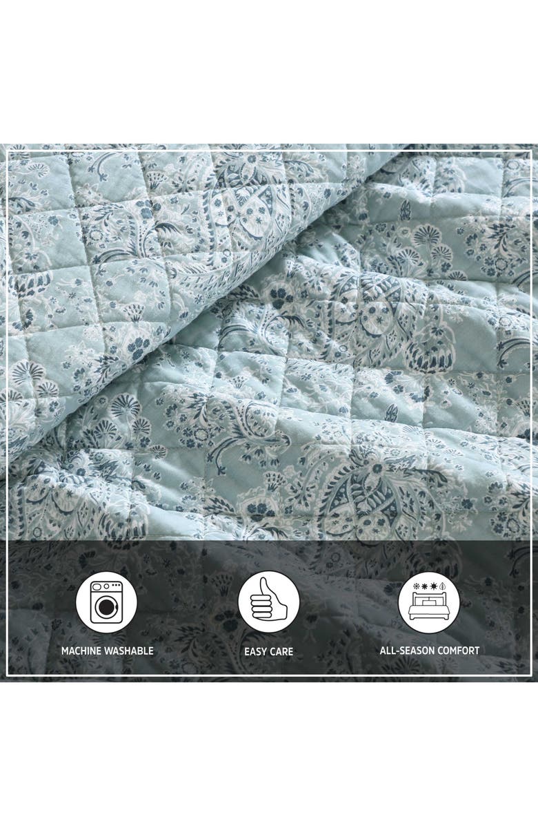 Wrangler Prairieland Paisley Quilt Set - King, Alternate, color, Blue