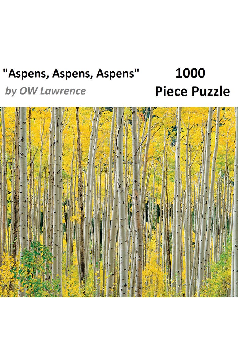 Aspens, Aspens, Aspens 1000 Piece Puzzle by OW Lawrence, Alternate, color, Multicolored