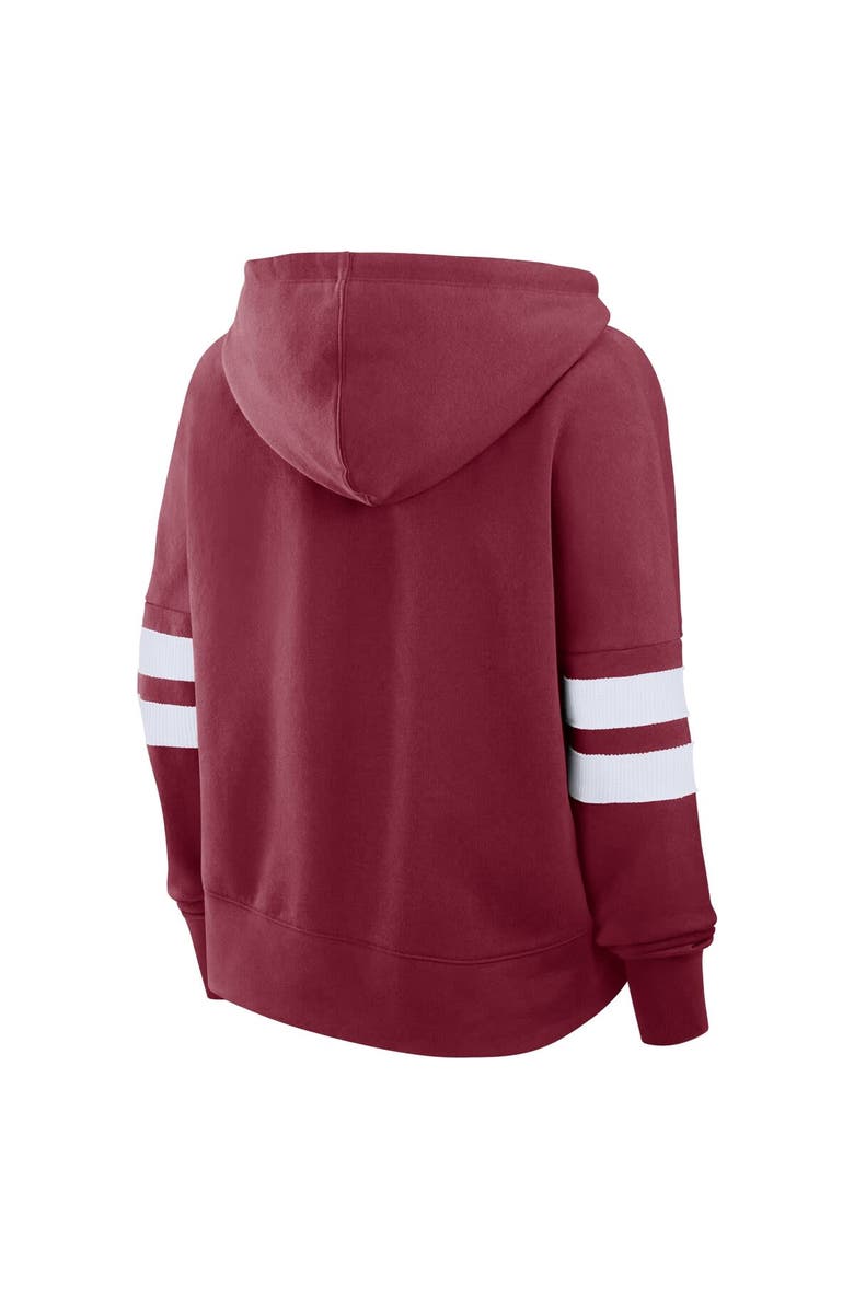 FANATICS Women's Fanatics Burgundy Colorado Avalanche Seize Fleece Pullover Hoodie, Alternate, color, 