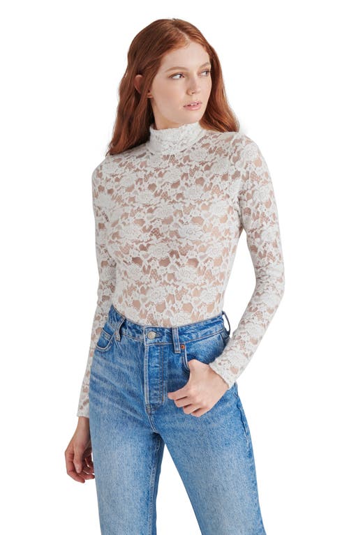 Steve Madden Cassi Lace Long Sleeve Bodysuit