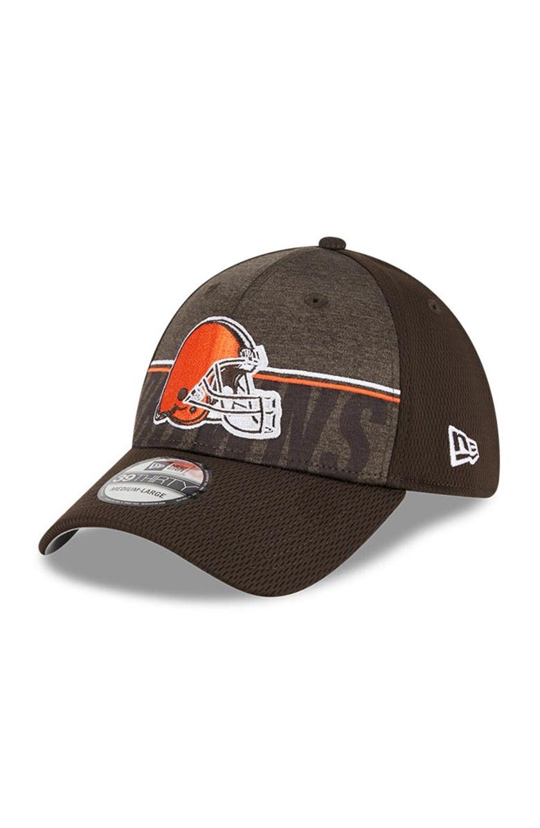 New Era Men's New Era Brown Cleveland Browns 2023 NFL Training Camp 39THIRTY Flex Fit Hat, Main, color, 