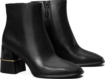 Tory Burch Leather Black Ankle Boots - good Size 6