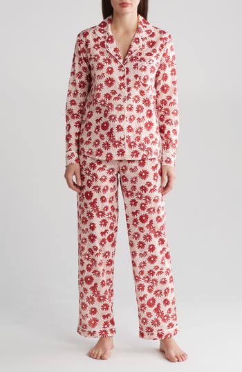 Desmond & Dempsey Long Sleeve Cotton Pajamas