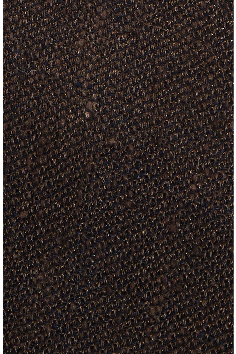 Silk & Linen Knit Tie, Alternate, color, BROWN