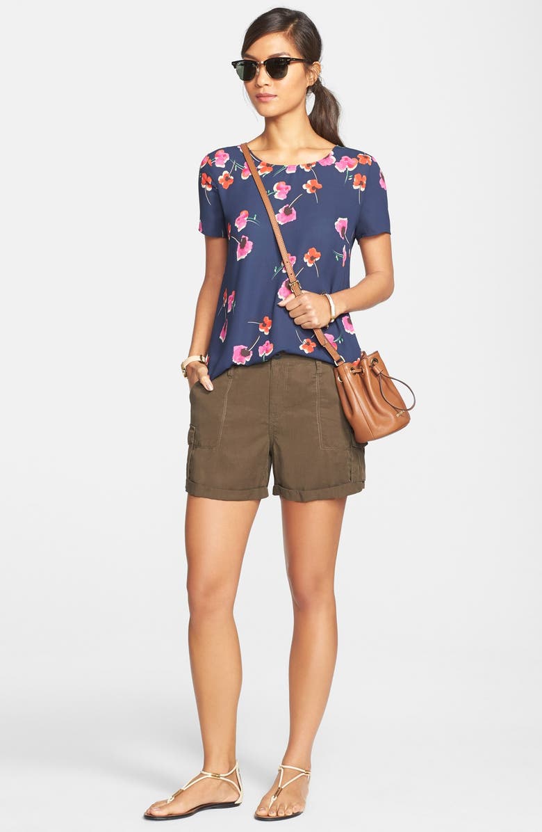 Kate Spade New York 'idiom - true blue' enamel hinge bangle, Alternate, color, 