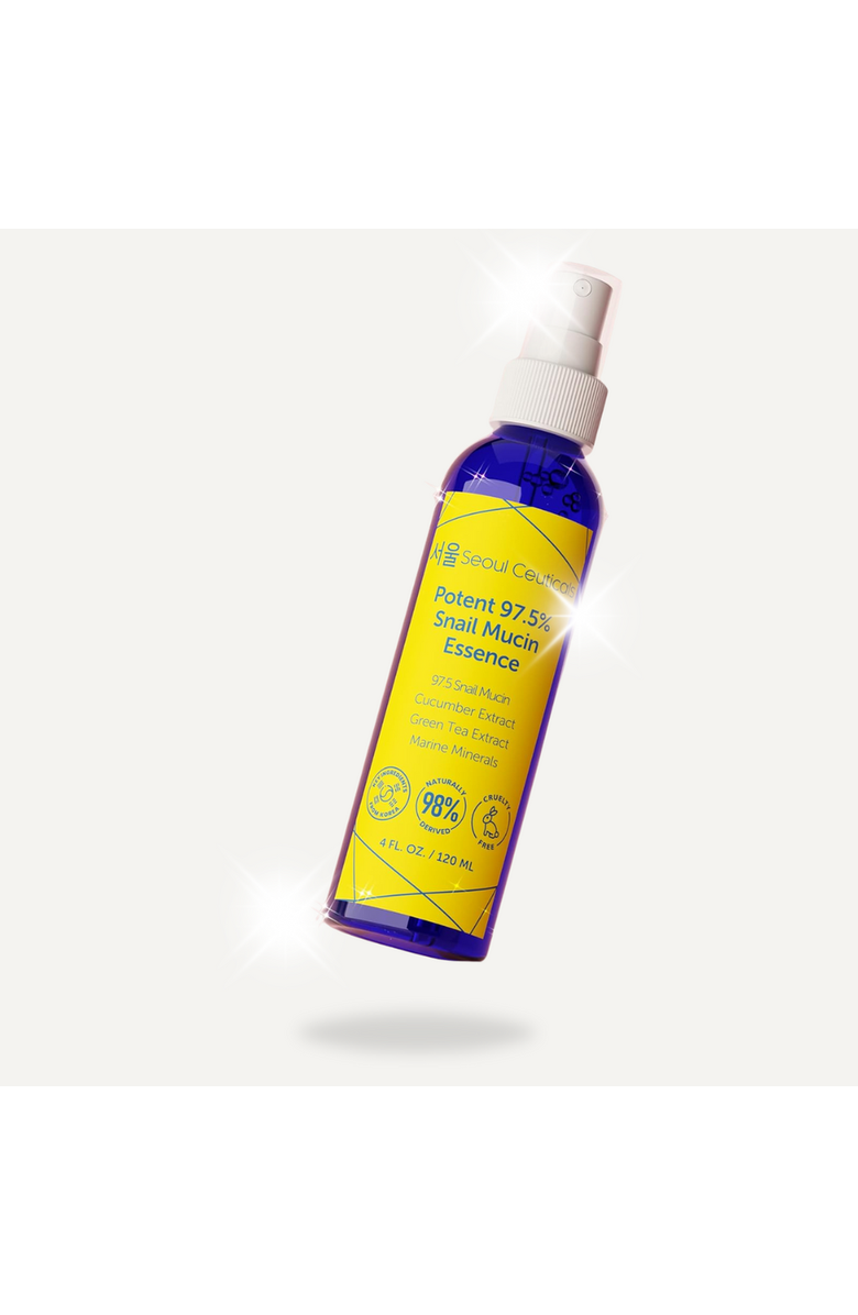 Seoul Ceuticals Korean Skincare Potent 97.5% Snail Mucin Essence, Alternate, color, Clear