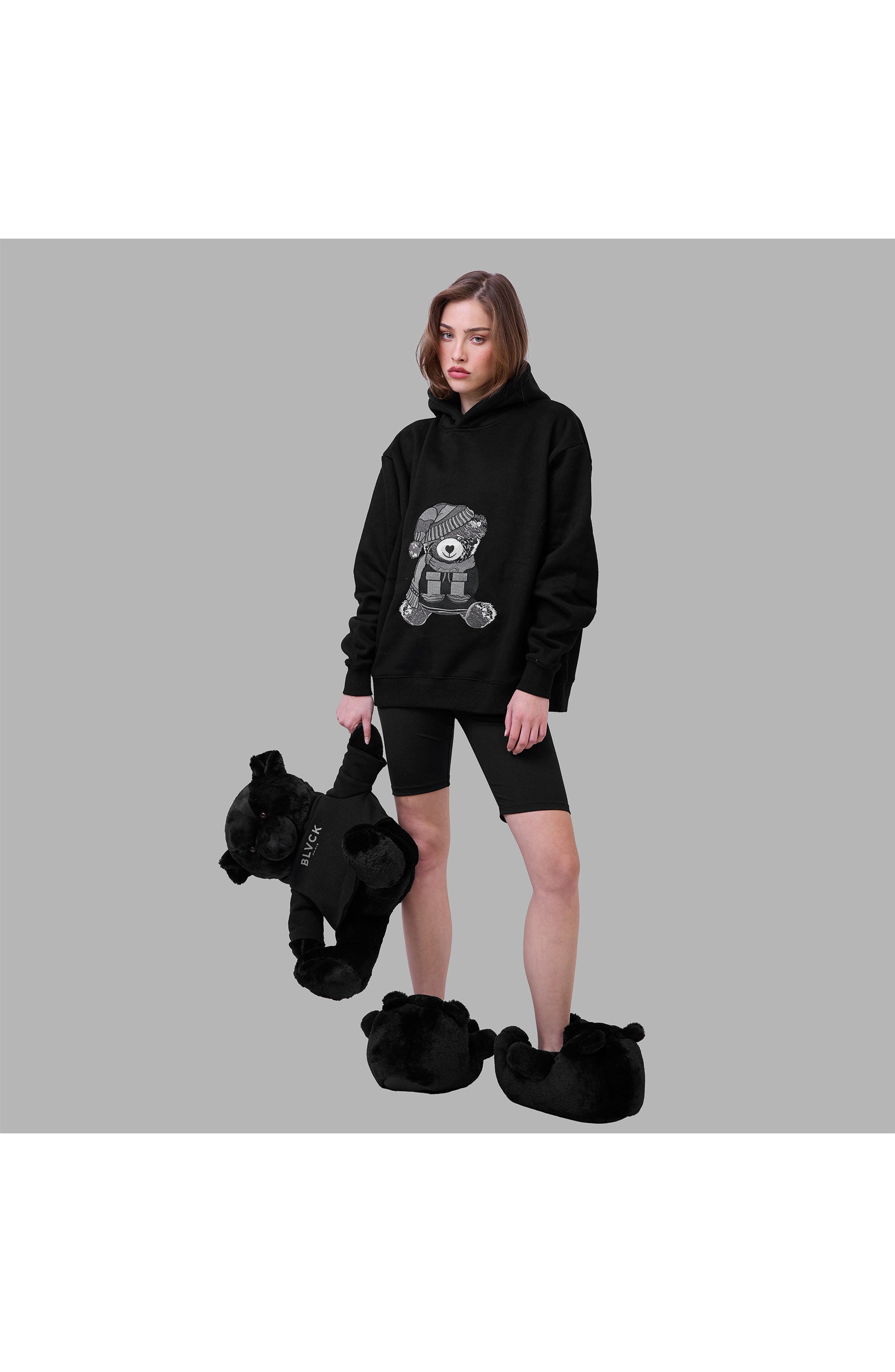 Blvck Paris Blvck Teddy Slippers, Alternate, color, 