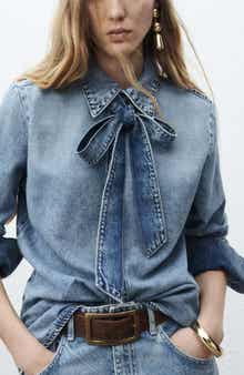MANGO Lana Denim Shirt