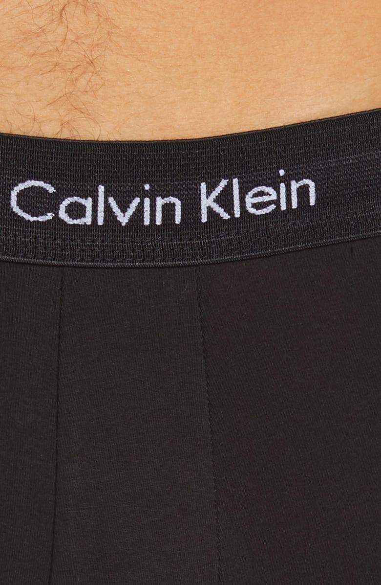 Calvin Klein 3-Pack Stretch Cotton Trunks, Alternate, color, 