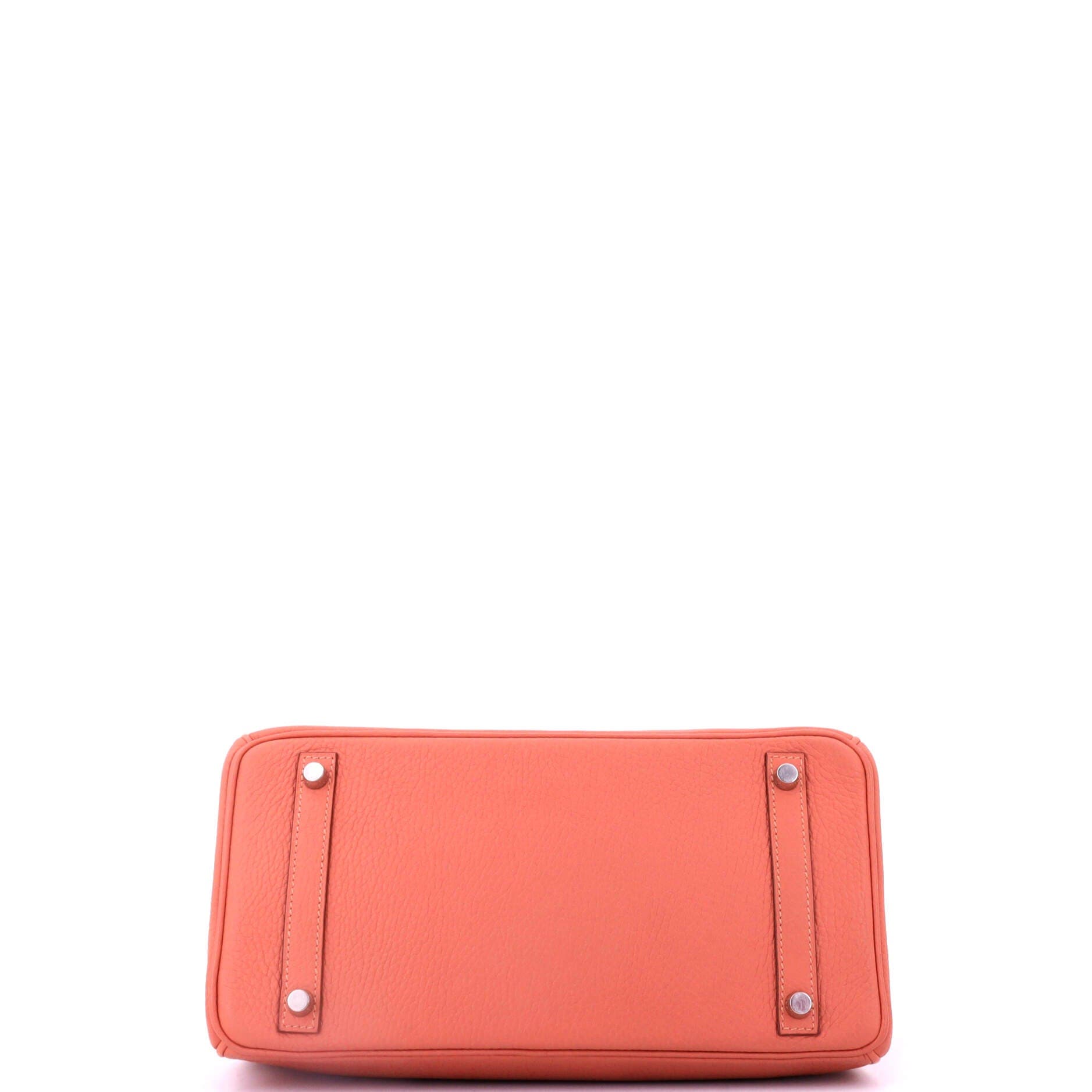 Pre-Owned Hermes Birkin Handbag Pink Clemence with Palladium Hardware 30, Alternate, color, 