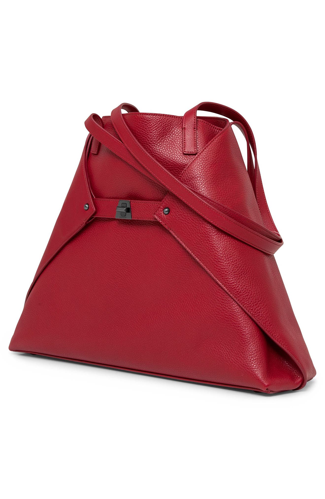 Akris 'Ai Medium Shoulder Tote' Leather Shoulder Tote, Alternate, color, 
