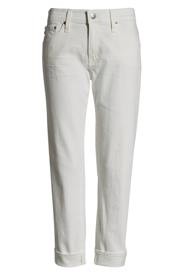 The Ex-Boyfriend Crop Slim Jeans, Alternate, color, 1 YEAR TONAL WH