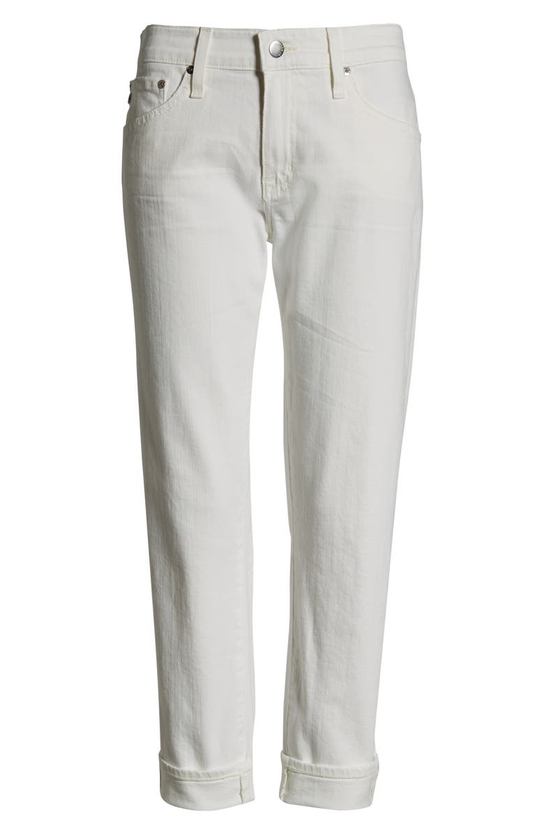 AG The Ex-Boyfriend Crop Slim Jeans, Alternate, color, 1 Year Tonal Wh